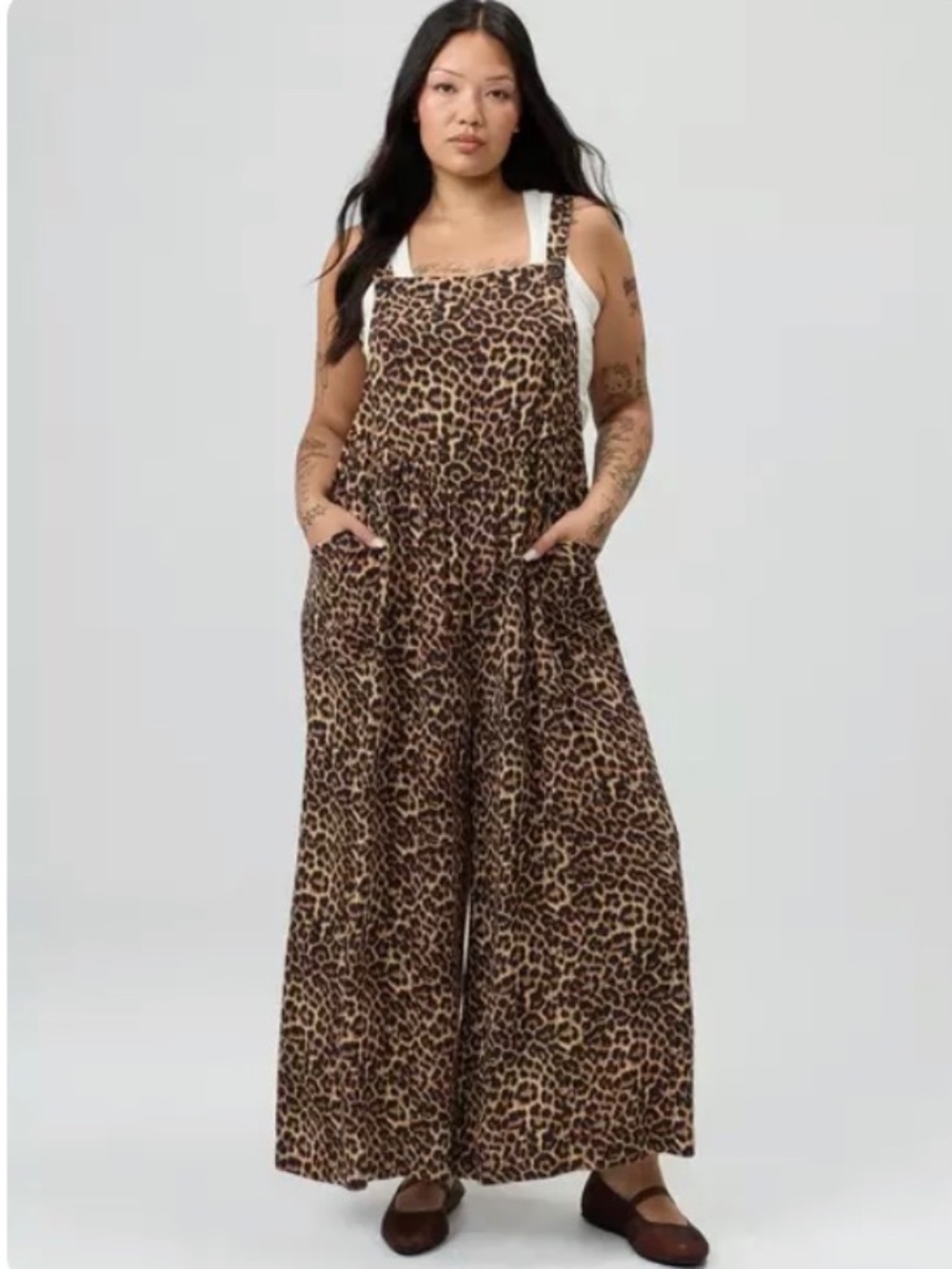 NWT Torrid Wide-Leg Gauze Overalls